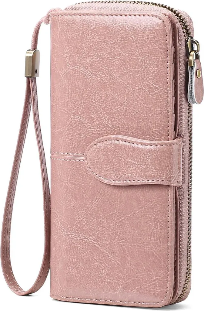 Portefeuille Rose GAEKEAO Grande Capacité RFID Femme - Idéal Cartes