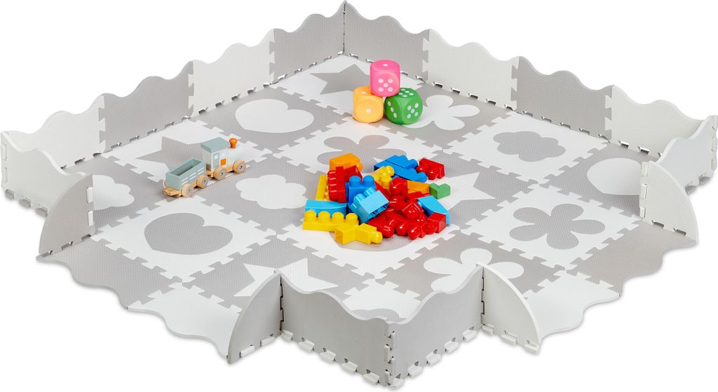 Tappeto puzzle Relaxdays da 52 pezzi, schiuma EVA, privo di Immagine del prodotto 