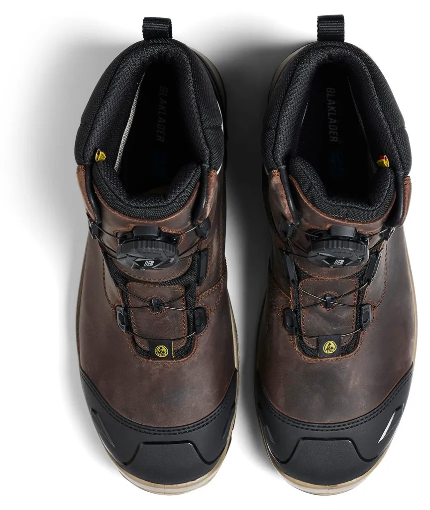 Bottes de sécurité imperméables S7S Blakläder 2455 cuir marron taille 35 - 3