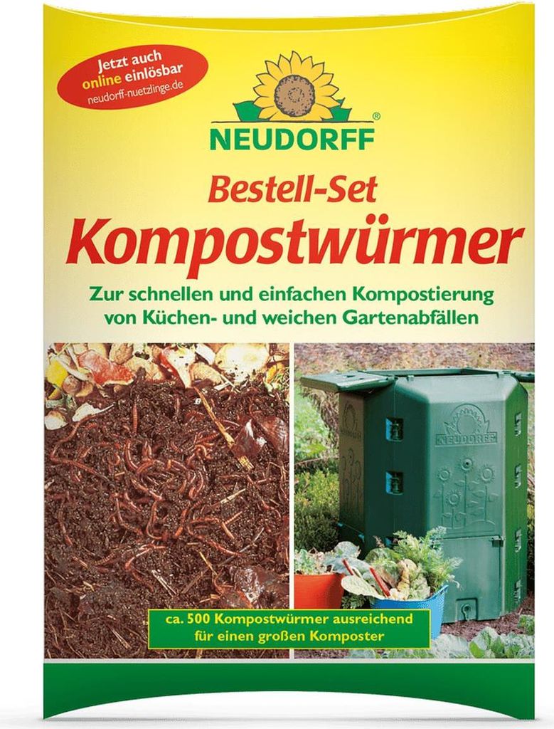 DORFF® Bestell-Set Kompostwürmer für ca. 500 Würmer Produktbild 