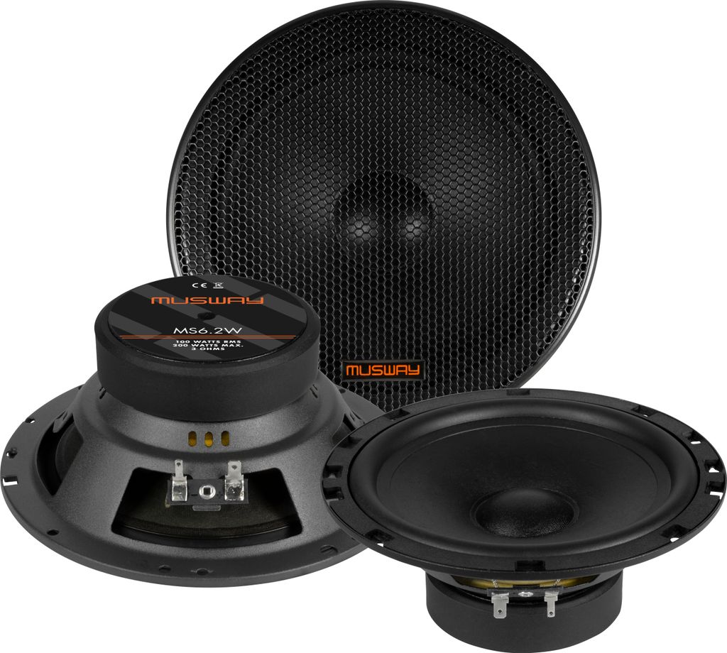 Musway MS6.2W, 200 W, 100 W, 3 Ohm, 62 - 5000 Hz, 6,2 cm, 14,4 cm