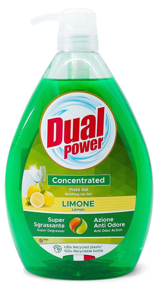Dual Power Geschirrspülmittel 1l Zitrone Produktbild 