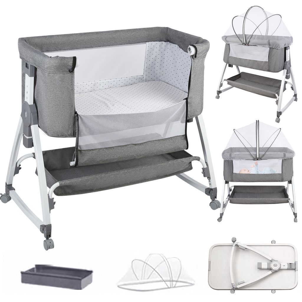 Beistellbett Babywiege freistehendes Babybett - mit Produktbild 