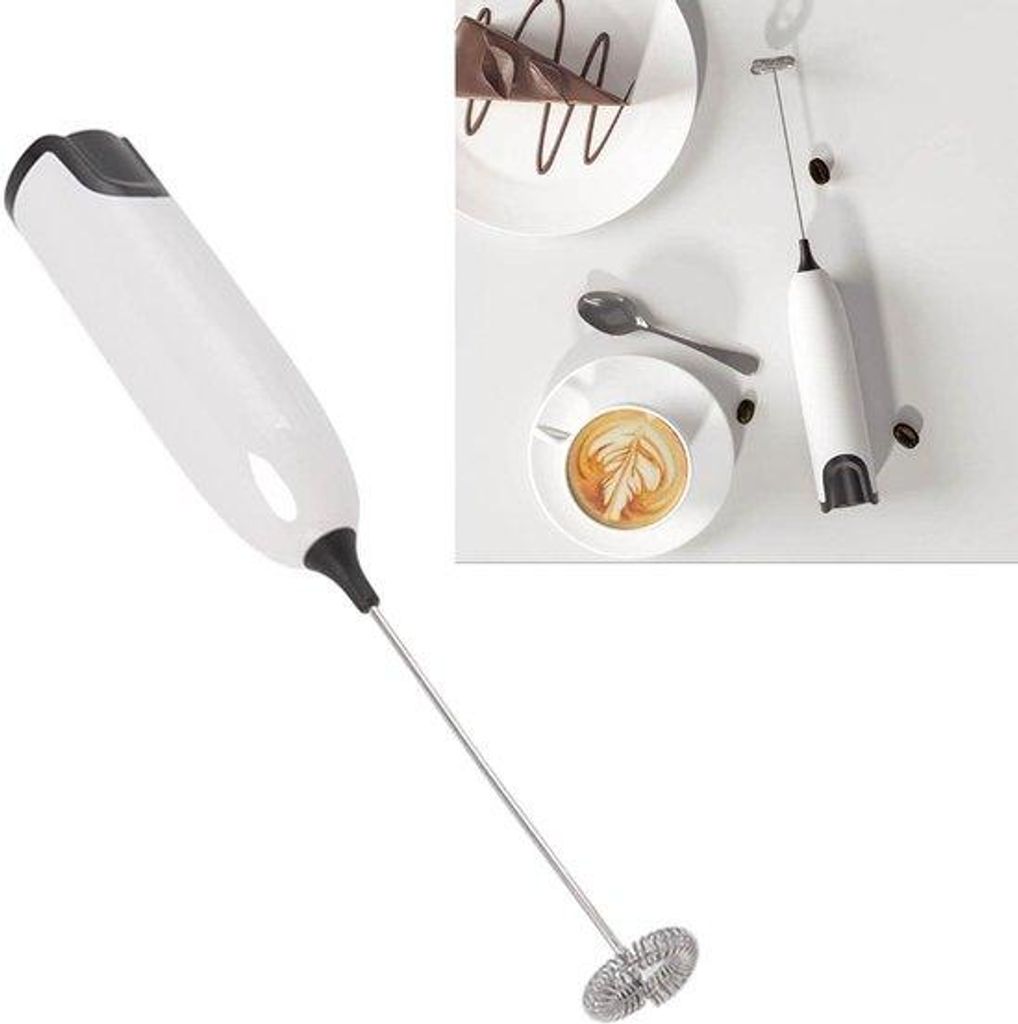 Handheld elektrische Milchaufschäumer - Mini-Kaffee-Rührstäbchen Matcha Cappuccino Latte Automatiker Schäumer