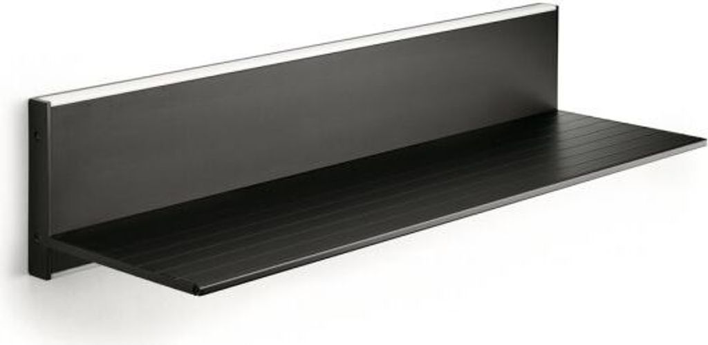 Liente LED Wandboard, Regalsystem, L 600 mm, schwarz matt