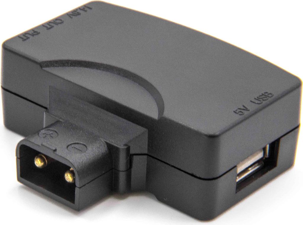 vhbw Adapter D-Tap (m) auf USB (weiblich) für Kamera-Akkus