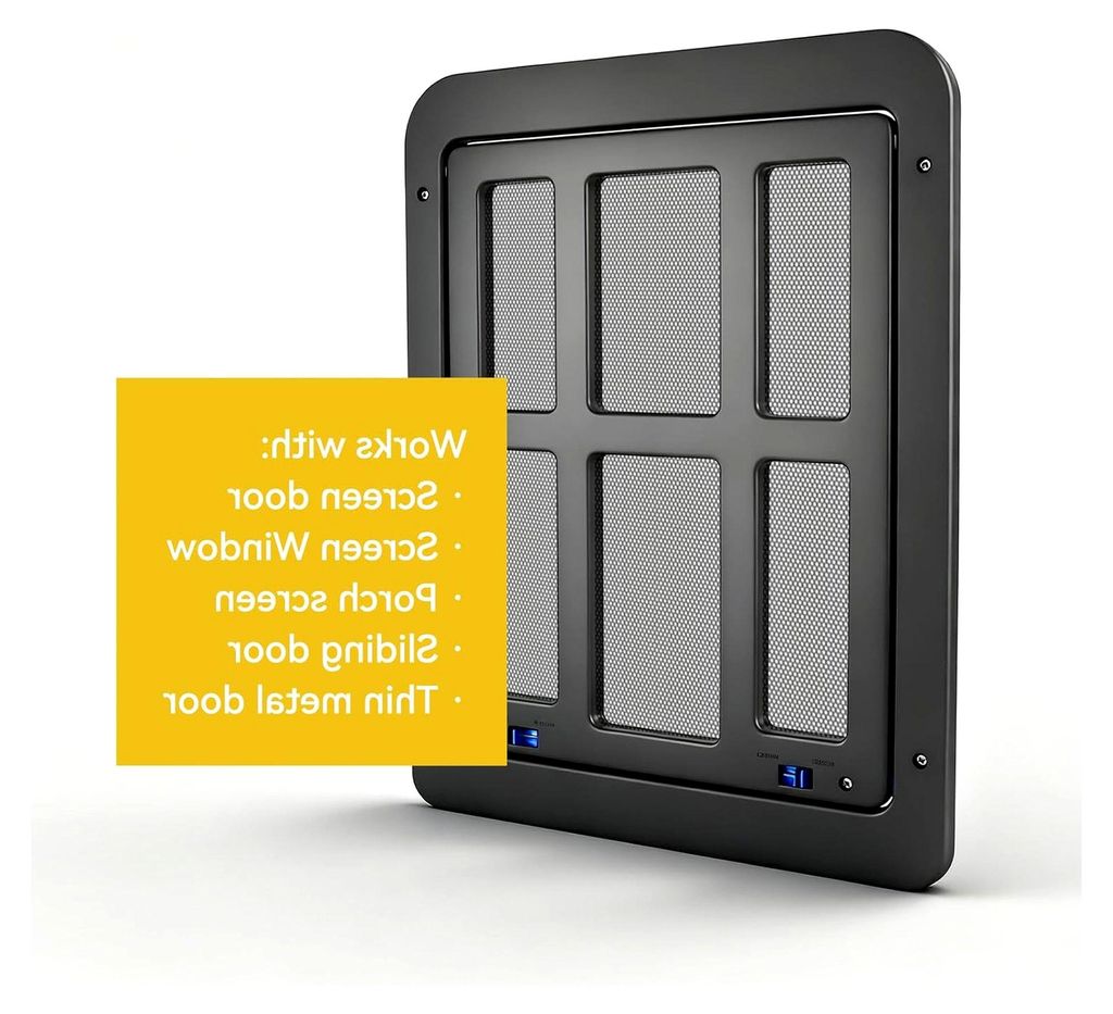 Katzenklappe für Fliegengitter, kleine Hundeklappe für Fliegengittertüren mit Ersatz-Magnettür, Haustiertüren für Schiebetüren und Fenstert...