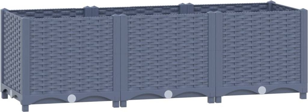 vidaXL Hochbeet 120x40x38 cm Polypropylen Produktbild 