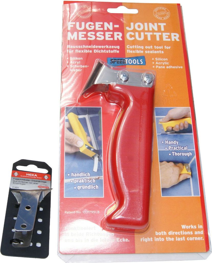 Fugenmesser + Ersatzklinge für Fugenmesser