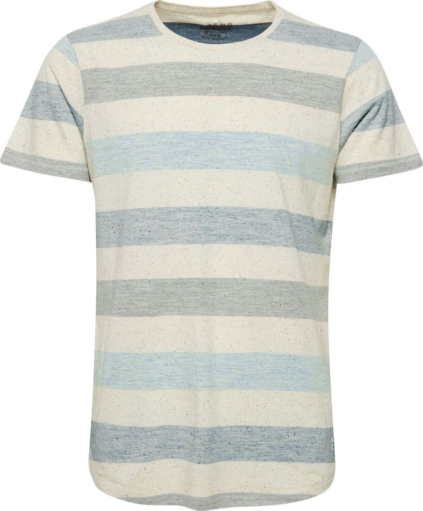 BLEND BHEfkin Herren T-Shirt Kurzarm Shirt mit Streifen Rundhals-Ausschnitt Baumwollmischung Regular fit