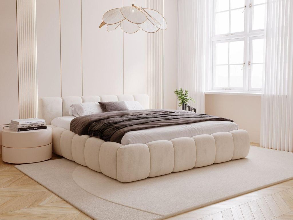 GrainGold Polsterbett Cloud Low 140x200 cm - Bett 140x200, Produktbild 