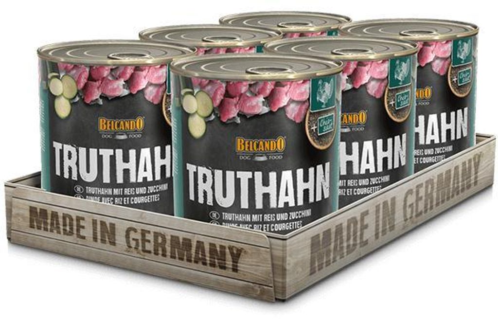 BELCANDO® Truthahn mit Reis & Zucchini 6x 800g Produktbild 