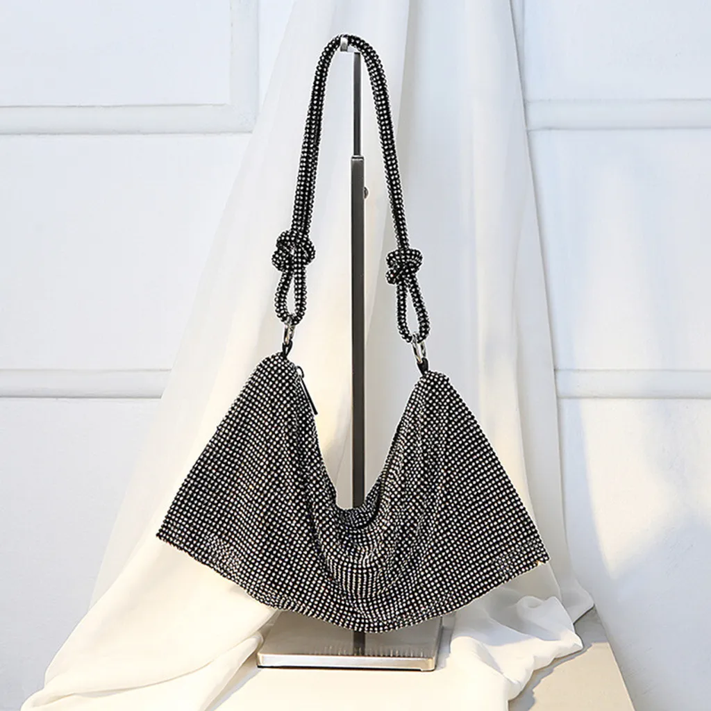 Pochette d'embrayage femme pour mariage et cérémonie en tissu brillant