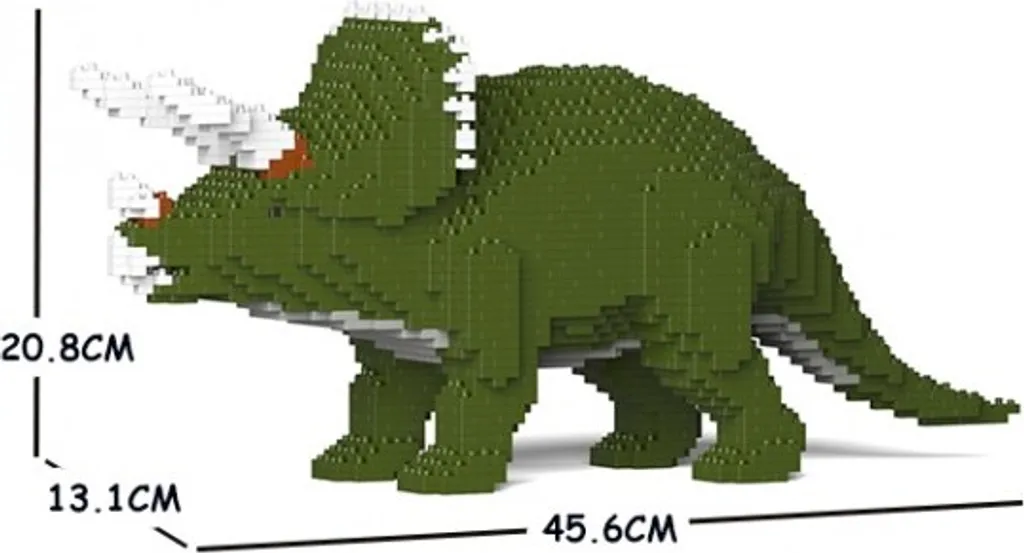 Triceratops Jekca Dinosaure en Briques autobloquantes Modèle Robuste