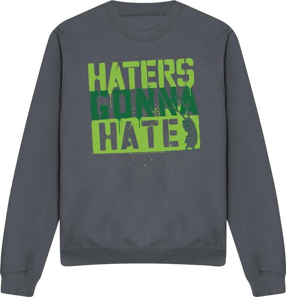 SpongeBob SquarePants - "Haters Gonna Hate" Sweatshirt für Herren/Damen Uni TV12780 (M) (Holzkohle)