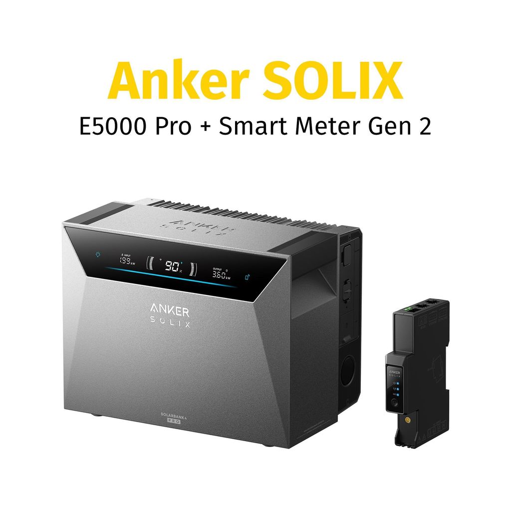 Anker SOLIX Solarbank 4 E5000 Pro mit Smart Meter Gen Produktbild 