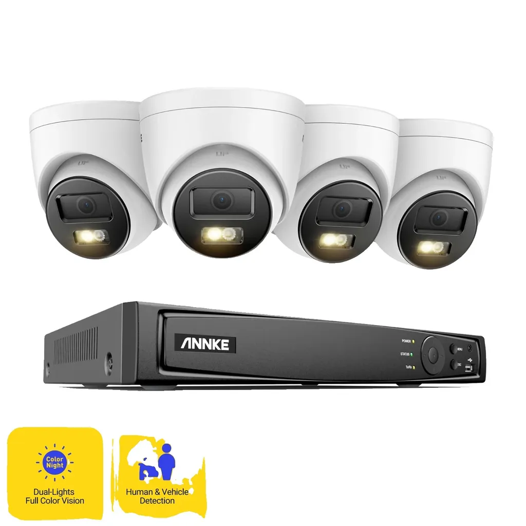 Caméra 12MP à détection avancée - Résolution 3K Ultra HD Pack de 4