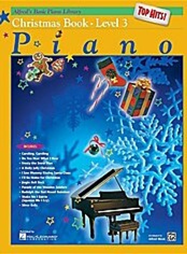 Alfred's Basic Piano Course Top Hits! Christmas, Bk 3