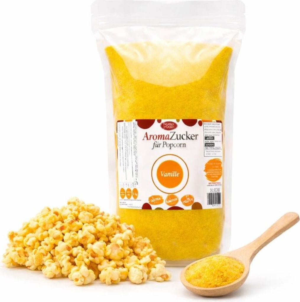 Sucre vanillé pour pop-corn 1 kg pour pop-corn à la vanille Image du produit 