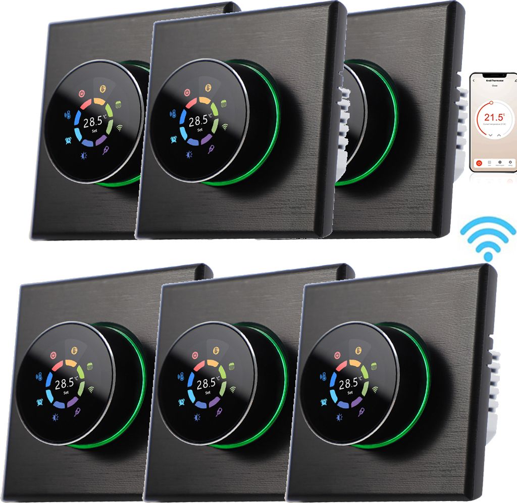 6X WiFi Thermostat Digital LCD Raumthermostat Produktbild 