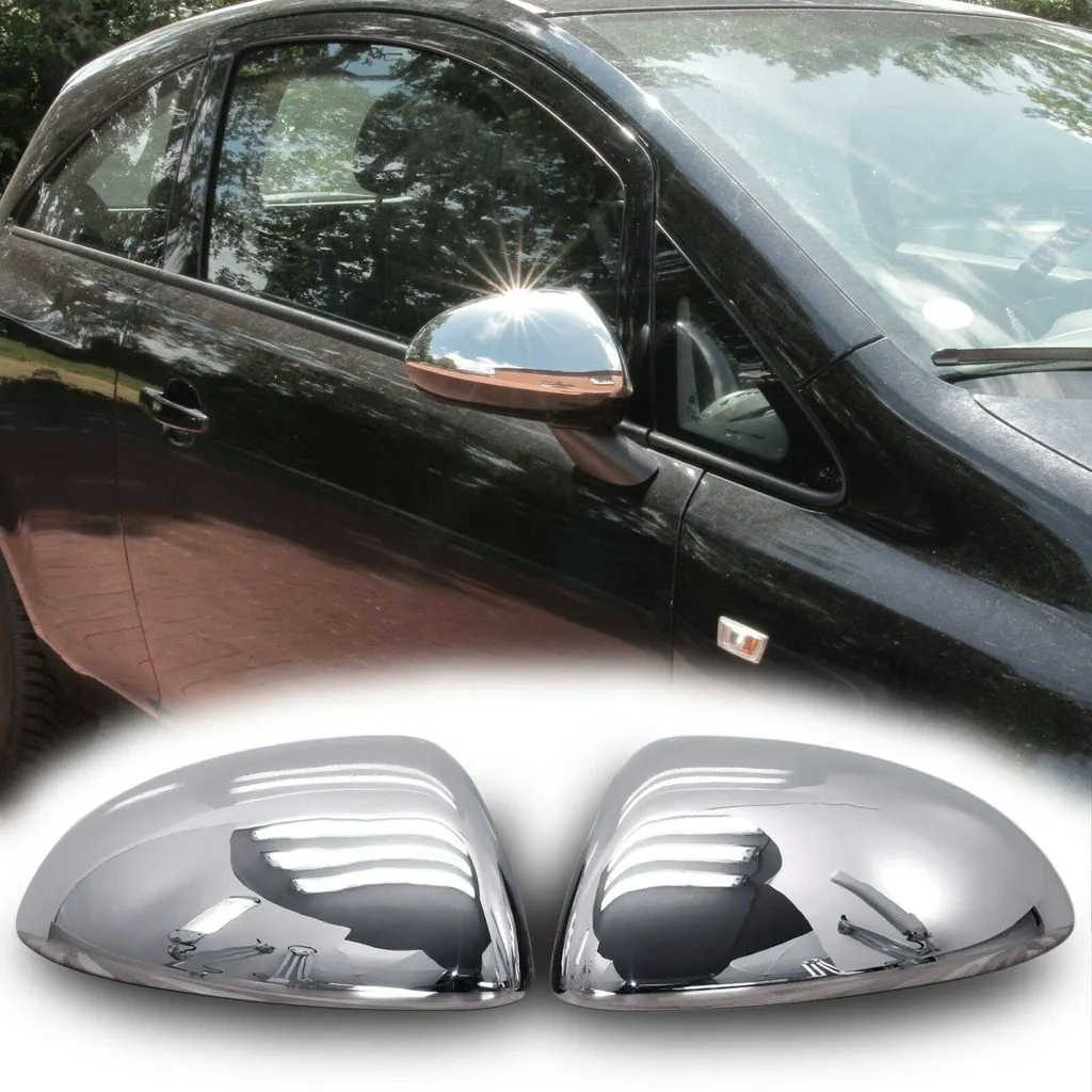 Rénover Rétroviseurs Opel Corsa D E : Coques Chrome Inox Premium