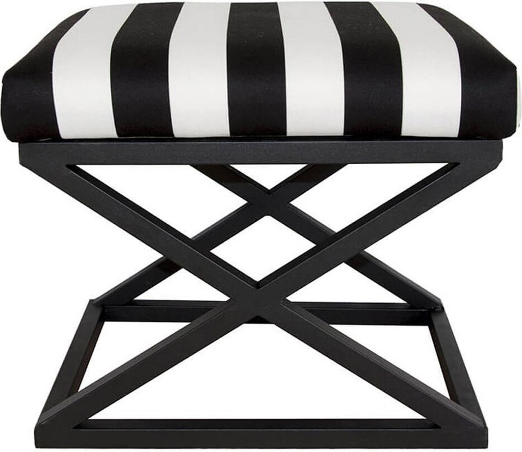 Taburet Capraz - Black, White, Černá, Bílá Obrázek produktu 1