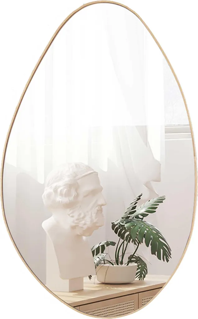 Miroir design organique Romi 50x80 cm idéal pour salon ou chambre