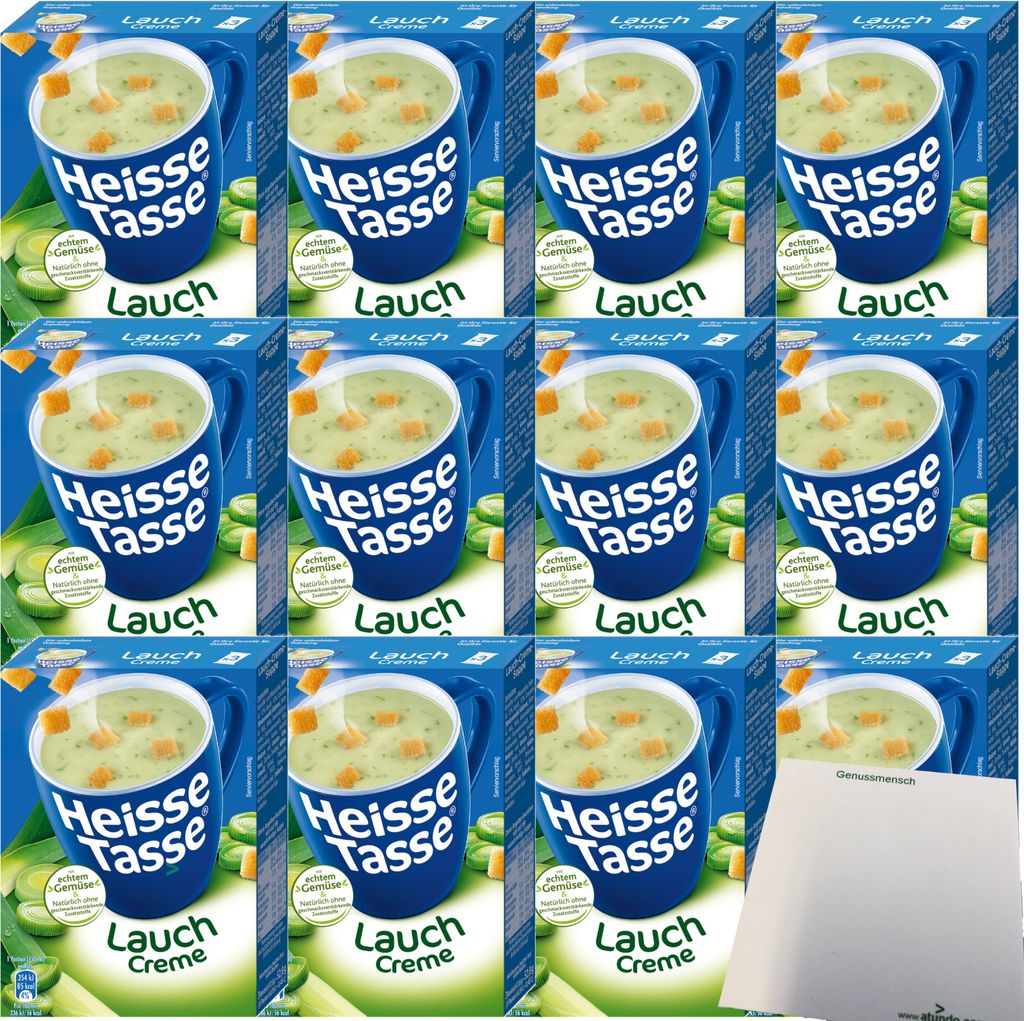 Erasco Heisse Tasse Lauch Creme Suppe 12er Pack (36 Beutel Produktbild 