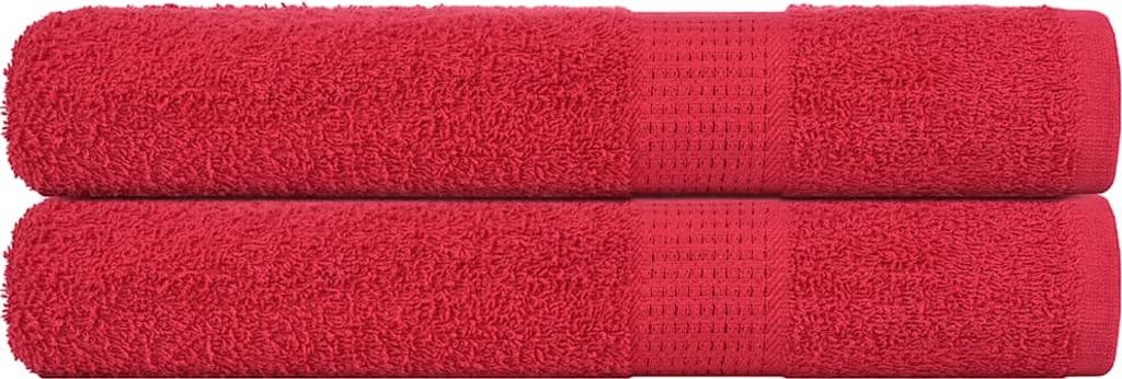 Saunatücher FROGN 2 Stk. Rot 80x200 cm 360 g/m²