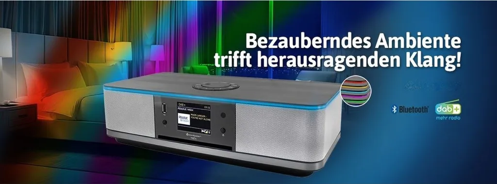 Chaîne Stéréo Connectée Soundmaster ICD2023SW Bluetooth et Effets LED WLAN - 8