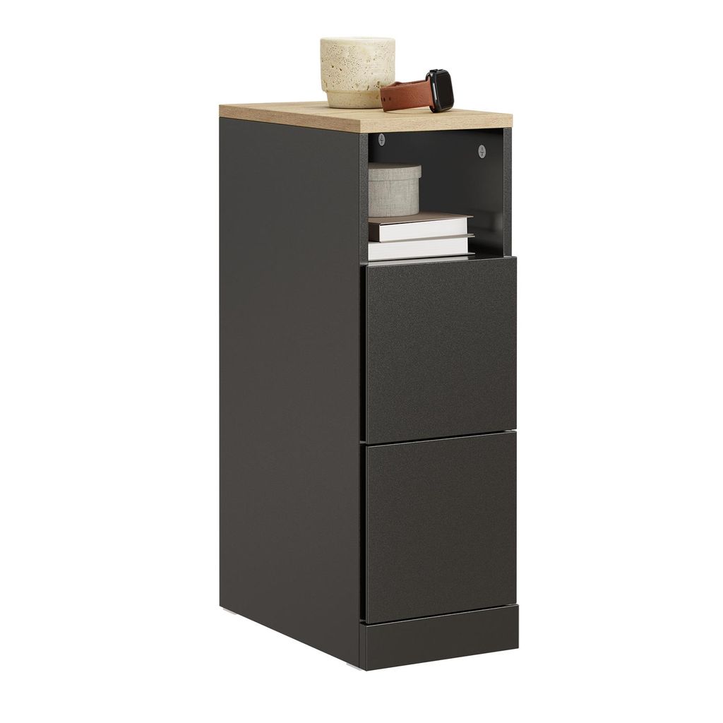 SoBuy Nachttisch schmal 20cm breit, Schmaler Beistelltisch Produktbild 