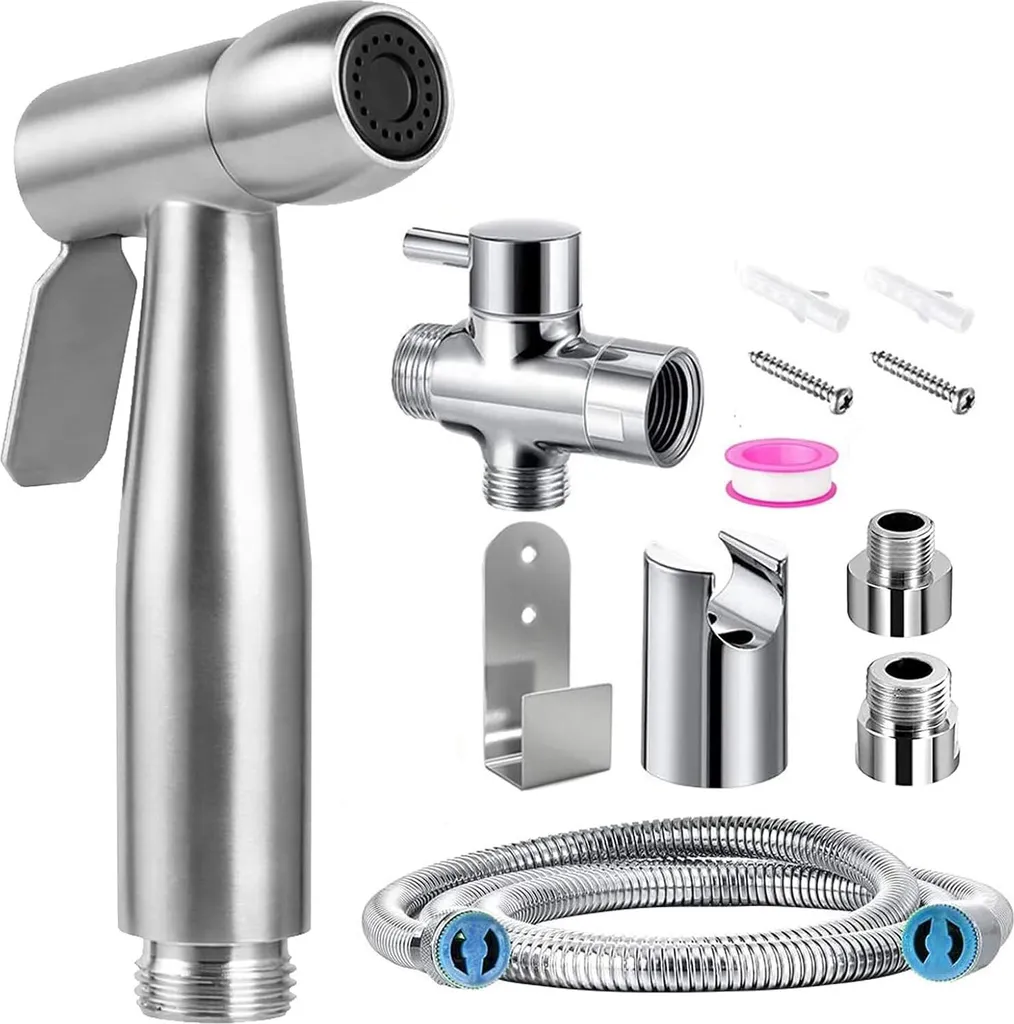 Set douchette WC pour hygiène intime - vanne 3 voies pour confort optimal