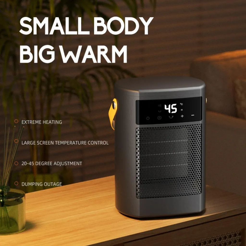 Chauffage d'appoint oscillant sécurité renforcée et télécommande - 3