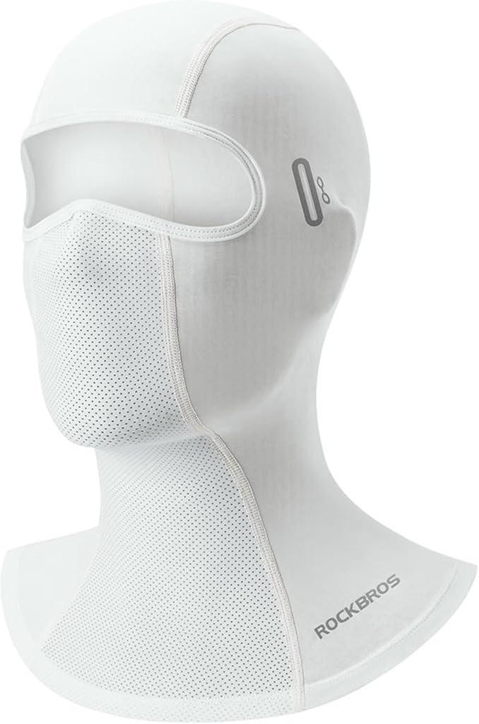 ROCKBROS Sturmhaube Kühlende Balaclava Gesichtsmaske UPF 50+ für Damen Herren Atmungsaktiv Sommer für Outdoor Sports Radfahren Motorrad, Hellgrau