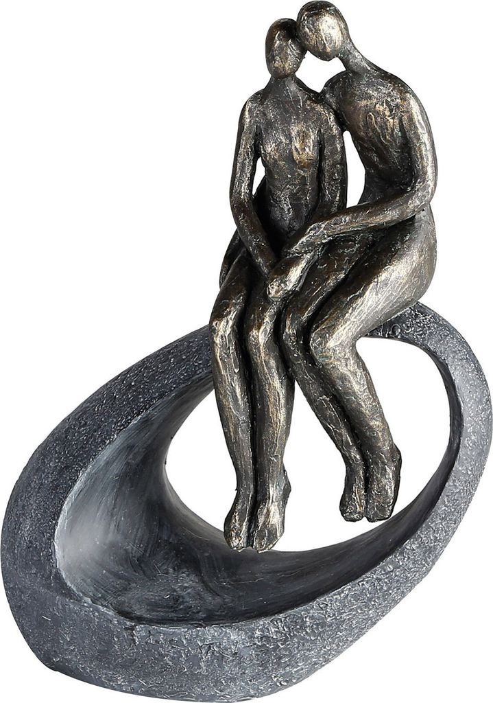 Casablanca by Gilde Dekofigur Skulptur Moment broncefarben Produktbild 