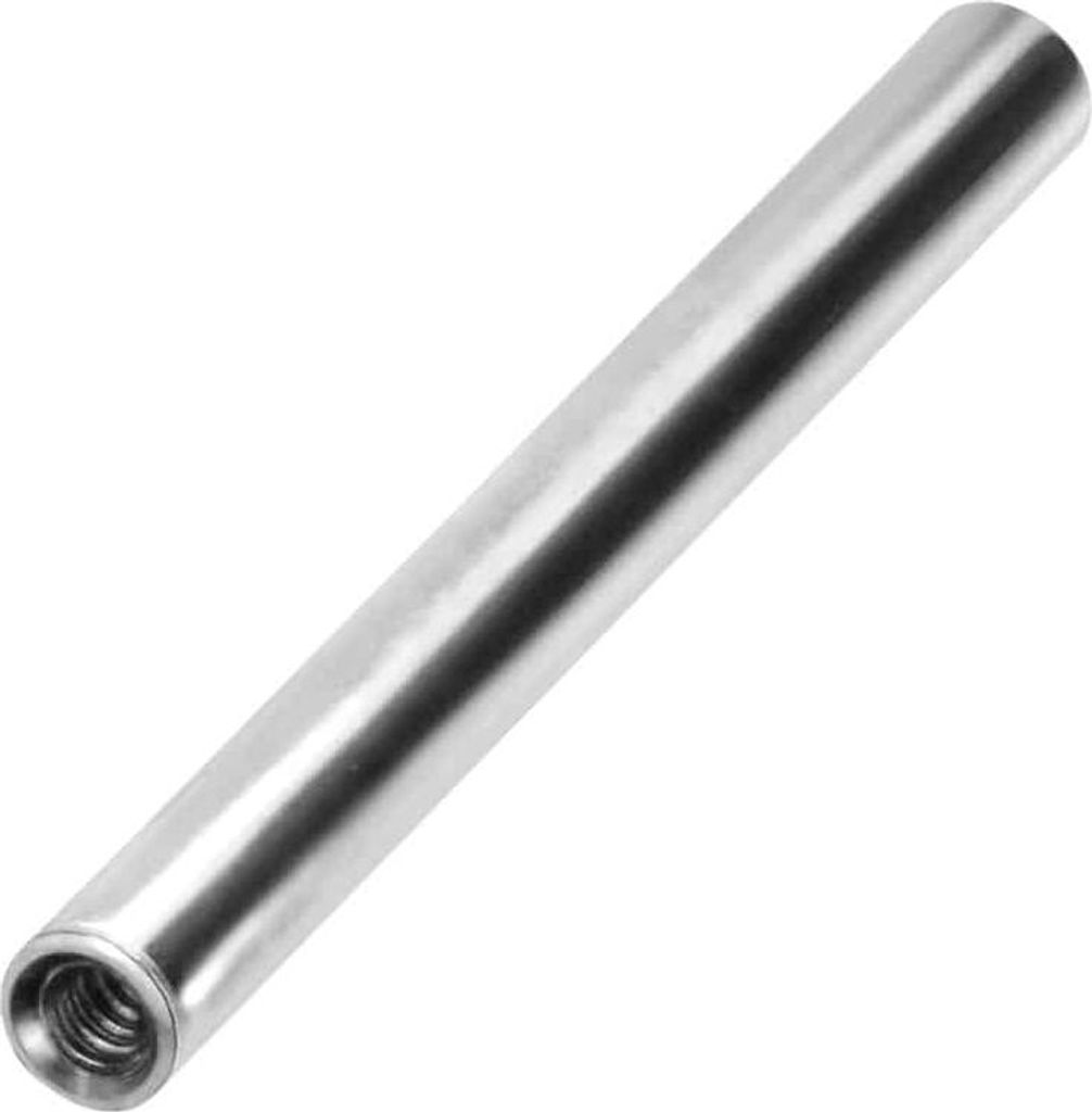 Zungenpiercing, Intim-Piercing Titan Barbell mit Innengewinde ohne Kugeln Silber Stablänge: 14mm | Stabstärke: 1,6mm