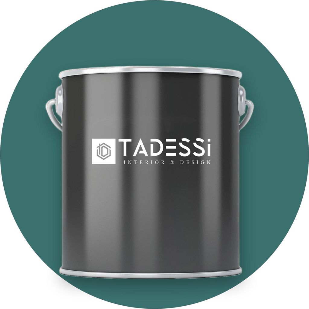 TADESSI Wandfarbe Grün - Waldgrün - abwaschbare Innenfarbe matt - Dispersionsfarbe - Geruchsarm und Lösemittelfrei - 5 Liter Gebinde