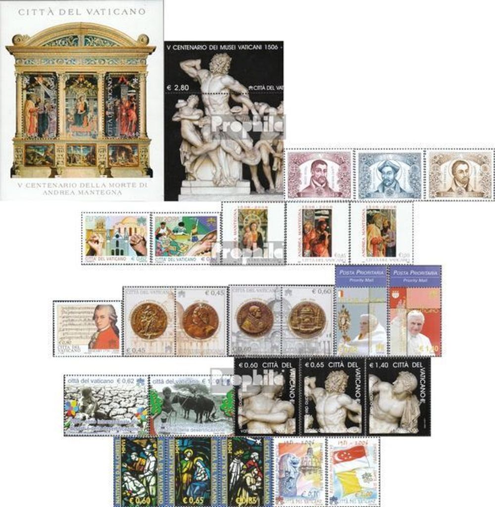 Briefmarken Vatikanstadt 2006 Mi 1543-1570 (kompl.Ausg.) Jahrgang 2006 komplett postfrisch Petrus Faber
