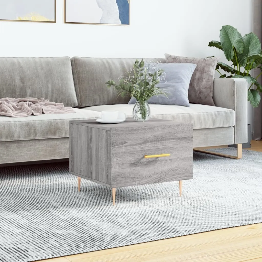 Maison Exclusive - Tavolino grigio Sonoma 50x50x40 cm Materiale ligneo