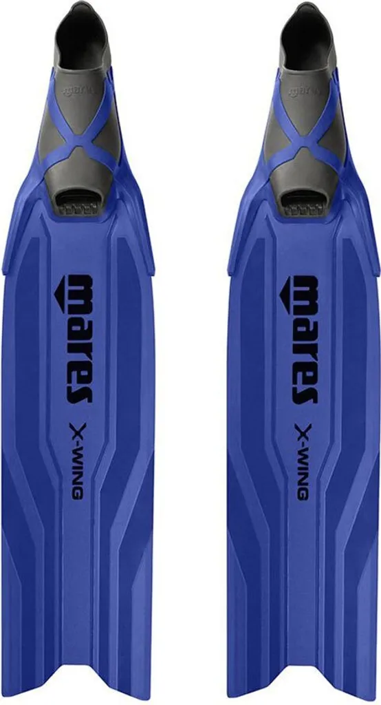 Palmes pour apnée et piscine Mares X-Wing Short bleu taille 40-41
