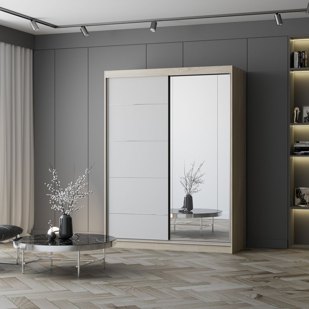 Kleiderschrank Schwebetürenschrank Schrank Schlafzimmer 150 Produktbild 5
