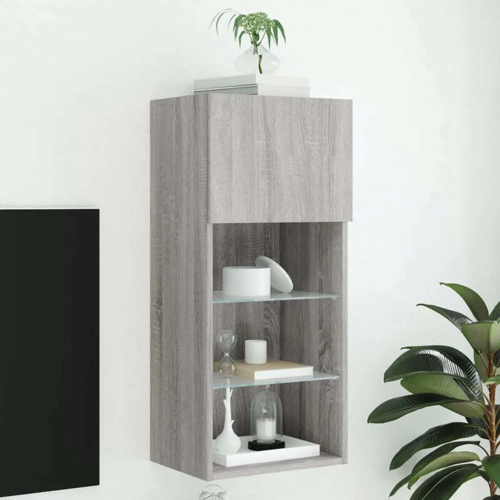Mobile TV Moderno Grigio Sonoma LED: Crea la tua Oasi Living 2025