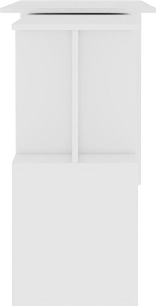 The Living Store Eckschreibtisch Weiß 200x50x76 cm Produktbild 