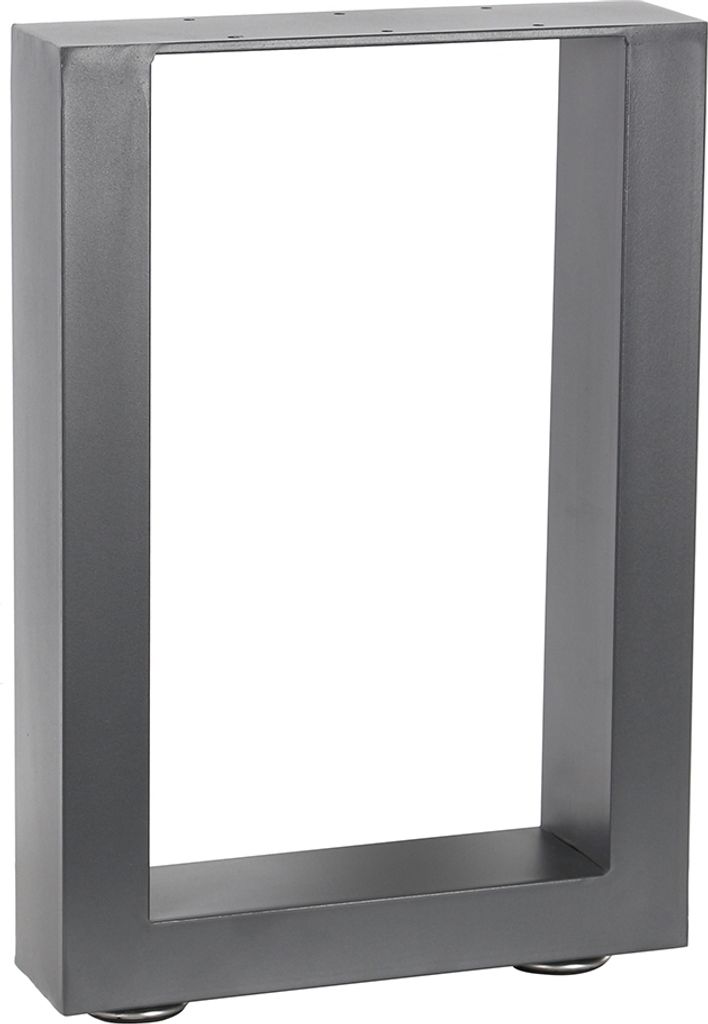 A single table leg frame with a rectangular opening, shown against a white background.