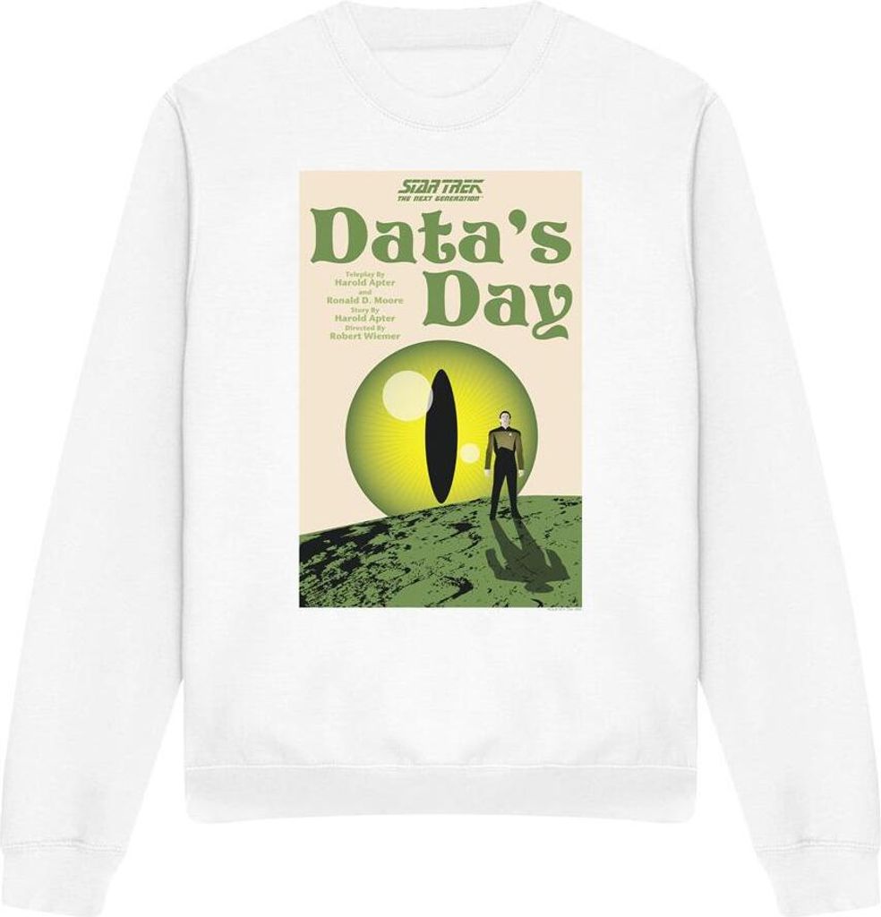 Star Trek - "The Next Generation Season 4 Episode 11" Sweatshirt für Herren/Damen Uni TV11838 (L) (Weiß)