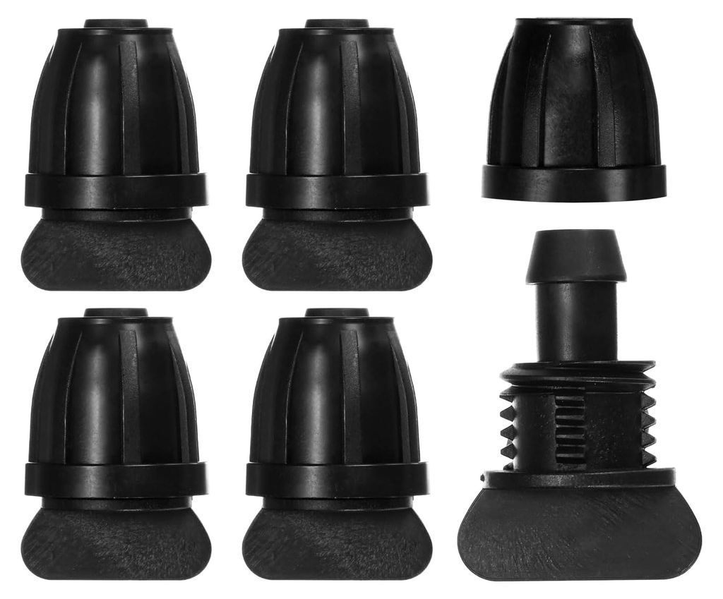 5er-Pack Tropfbewässerung Schlauchanschluss Verriegelungsfittings, 3/8 Zoll Endkappen Kunststoffkupplung für Gewächshaus und Gartenbewässerungs...