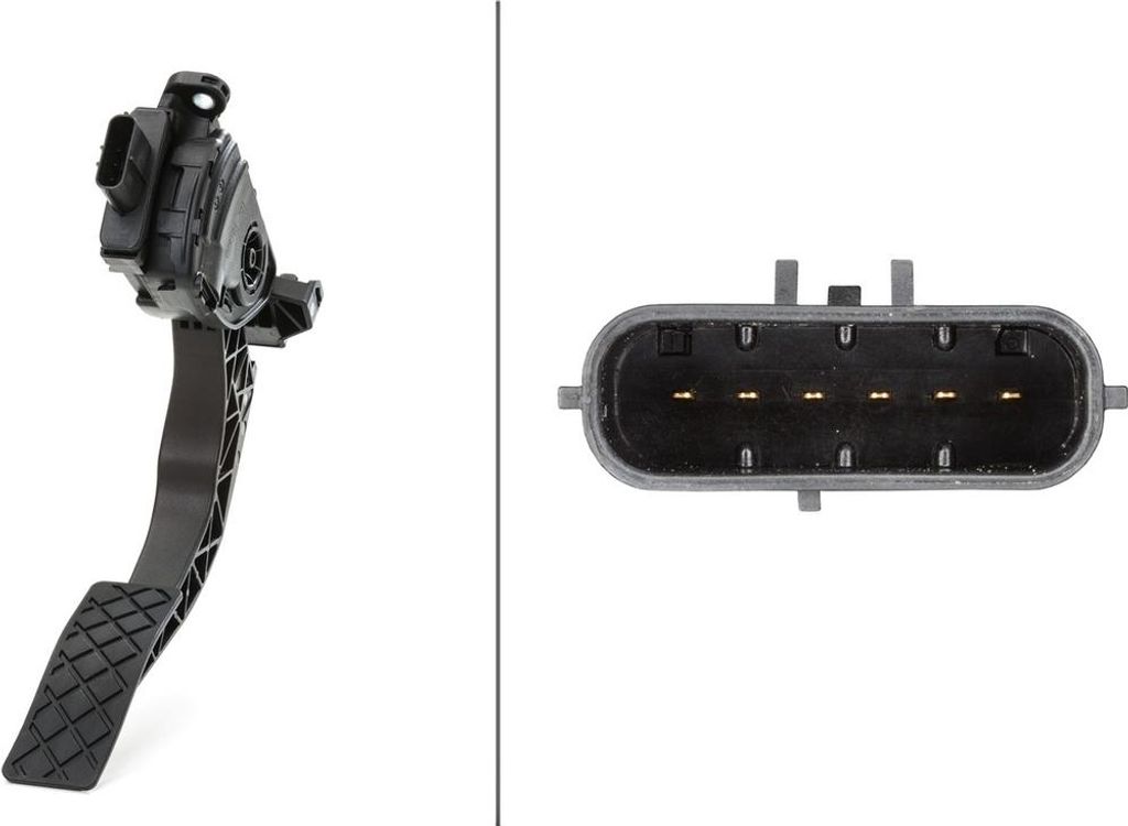 Sensor Fahrpedalstellung Schaltgetriebe 6-polig HELLA für u.a. AUDI A4