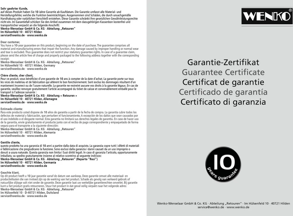 Portaoggetti Doccia Angolare WENKO Premium - Inox Argento Alta Qualità - 5