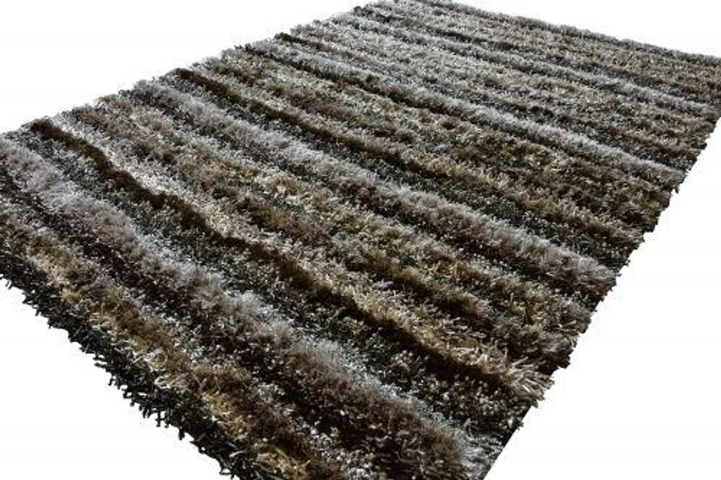 Tapis à poils longs marron Nirmal 2352 160x230 cm - Haute Densité