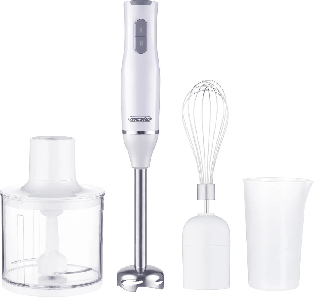 Mesko MS4629 Frullatore a Immersione 800W con Tritatutto 0,5L Bianco